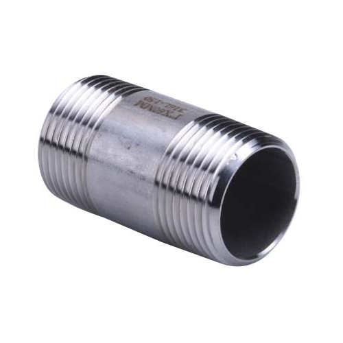 [SS-NB-BSP-150-BNI-50-316] DN50 (2" NB) BSP 150# BARREL NIPPLE SS 316/L