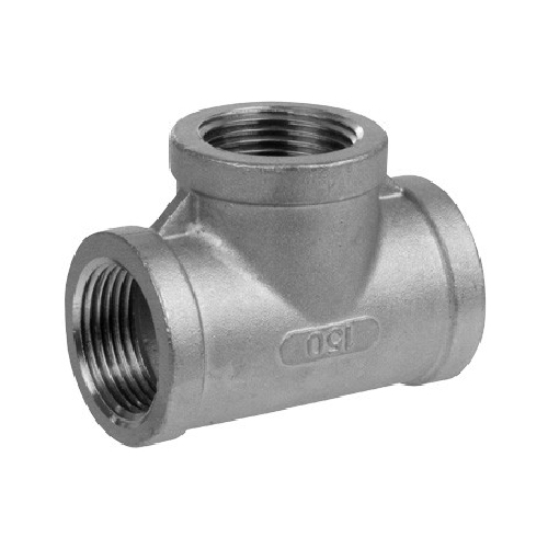 [SS-NB-BSP-150-TEE-25-316] DN25 (1" NB) BSP 150# EQUAL TEE SS 316