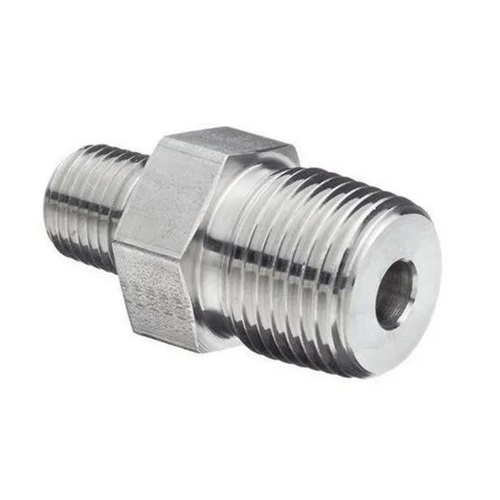[SS-HYD-HNI-3K-NPT-20X10-316] DN20 X 10 (3/4" x 3/8" NB) NPT 3000 SERIES REDUCING HEXAGON NIPPLE MXM SS 316