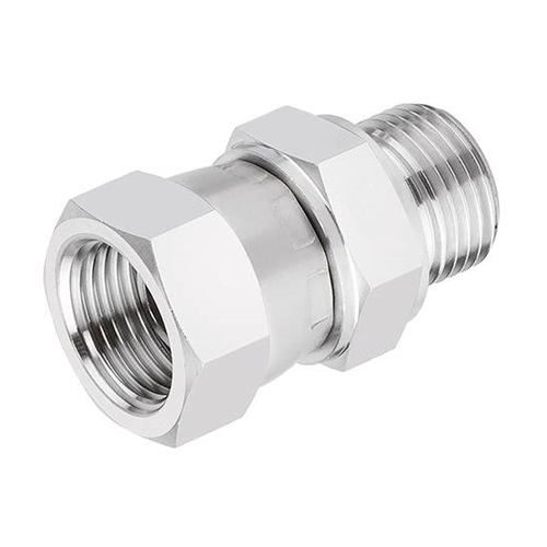 DN10 (3/8" NB) BSPP MALE X DN15 (1/2" NB) BSPP FEMALE CONE 60° ADAPTOR SS 316