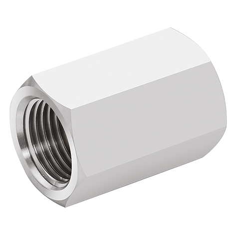 [SS-HYD-SOC-3K-8-316] 13.7mm OD (1/4" NB) NPT 3000 SERIES EQUAL COUPLING FXF SS 316