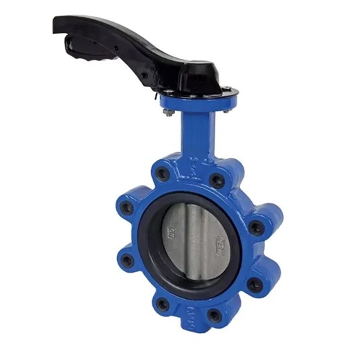[DI-VAL-BFL-P16-LUG-100-EPD-SS]  DN100 (4" NB) PN16 LUGGED & TAPPED  LEVER OP. BUTTERFLY VALVE (EPDM/SS) DUCTILE IRON