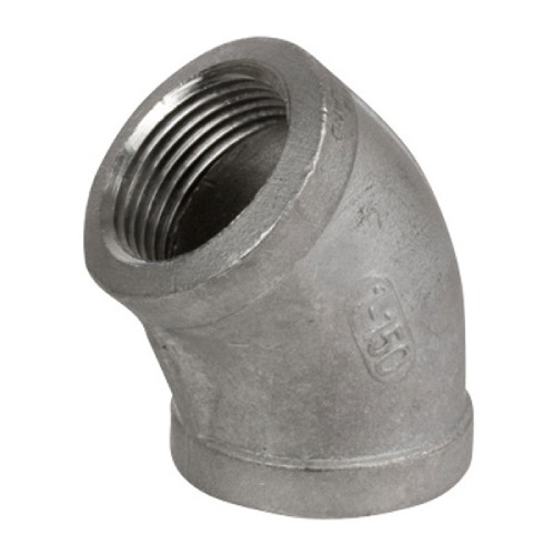 [SS-NB-BSP-150-ELB-45-100] DN100 (4" NB) BSP 150# (FXF) ELBOW 45° SS 316