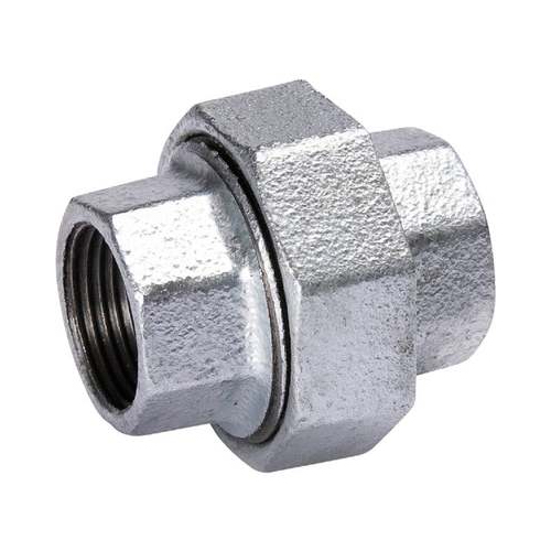 [MI-NB-BSP-UNI-8-GAL]    DN8 (1/4" NB) BSP GALVANISED MALLEABLE IRON FXF UNION
