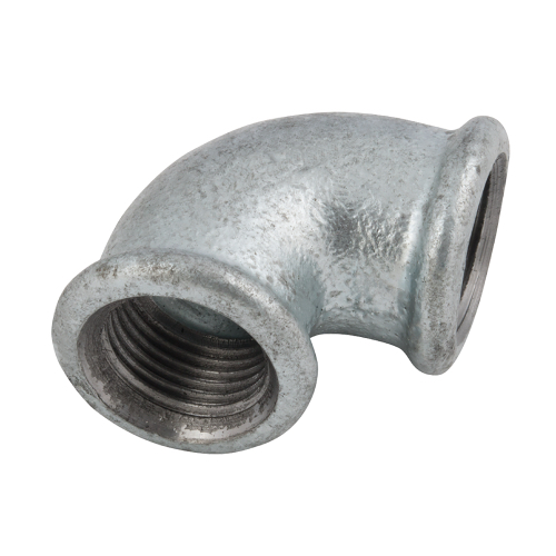 [MI-NB-BSP-ELB-FF-90-100-GAL]  DN100 (4" NB) BSP GALVANISED MALLEABLE IRON FXF ELBOW 90°