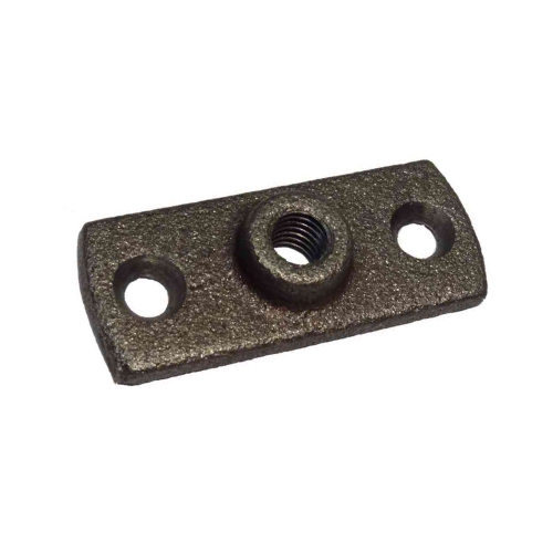 [MI-BP-10B-BLK] 3/8" BSPP FEMALE BOSSED BLACK MALLEABLE BACKPLATE