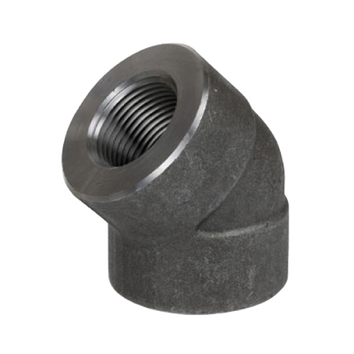 [CS-NB-BSPT-3K-ELB-45-6-A105N-BLK]    DN6 (⅛" NB) BSPT 3000# FS FXF ELBOW 45° A105N