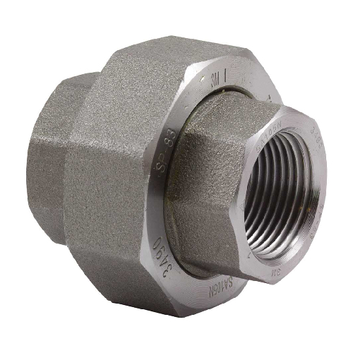 [CS-NB-BSPT-3K-UNI-100-A105N-BLK]  DN100 (4" NB) BSPT 3000# FS FXF UNION A105N