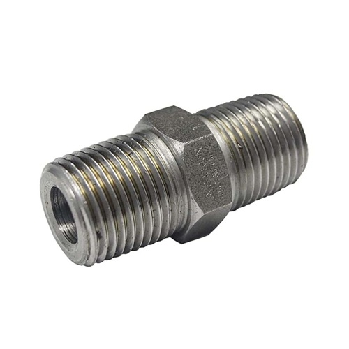 [CS-NB-BSPT-3K-HNI-6-A105N-BLK]    DN6 (1/8" NB) BSPT 3000# FS HEXAGON NIPPLE A105N