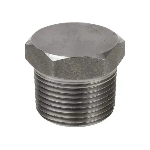 [CS-NB-NPT-3K-PLU-15-A105N-BLK]   DN15 (1/2" NB) NPT 3000# FS HEX HEAD PLUG END A105N