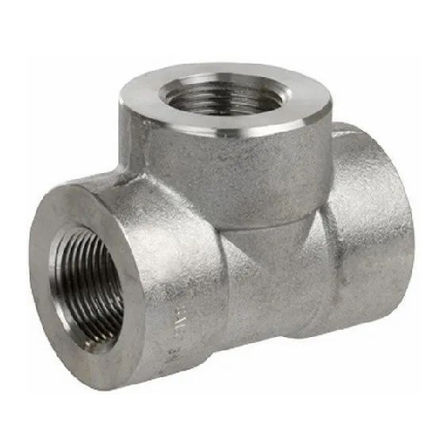 [CS-NB-BSPT-3K-TEE-6-A105N-GAL]    DN6 (1/8" NB) BSPT GALVANISED 3000# FS EQUAL TEE A105N
