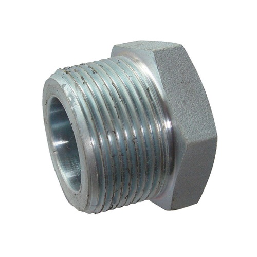 [CS-NB-BSPT-BUS-40-32-A105N-GAL]   DN40 X 32 (1.1/2" X 1.1/4" NB) BSPT GALVANISED FORGED STEEL REDUCING BUSH