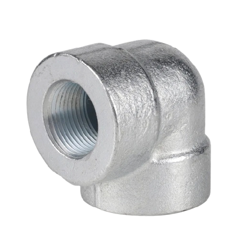 [CS-NB-NPT-3K-ELB-90-65-A105N-GAL]   DN65 (2½" NB) NPT GALVANISED 3000# FS FXF ELBOW 90° A105N