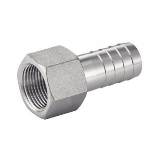 [SS-NB-BSP-150-FHT-25-316]   DN25 (1" NB) BSPP FEMALE 150#  X 25.4MM  HOSE TAIL SS 316