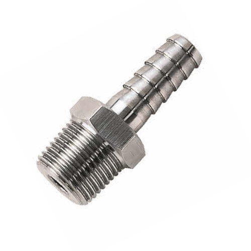 [SS-NB-150-RMHT--12x34] 1/2" HOSETAIL X 3/4" BSPT MALE 150LB 316 STAINLESS STEEL
