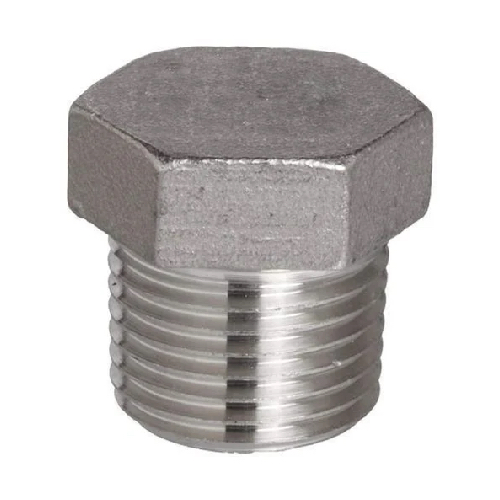 [SS-NB-BSPT-3K-PLU-50-316]   DN50 (2" NB) BSPT 3000#  HEX HEAD PLUG END SS 316