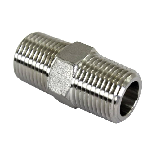 [SS-NB-NPT-3K-HNI-6-316]    DN6 (1/8" NB) NPT 3000#  HEXAGON NIPPLE SS 316
