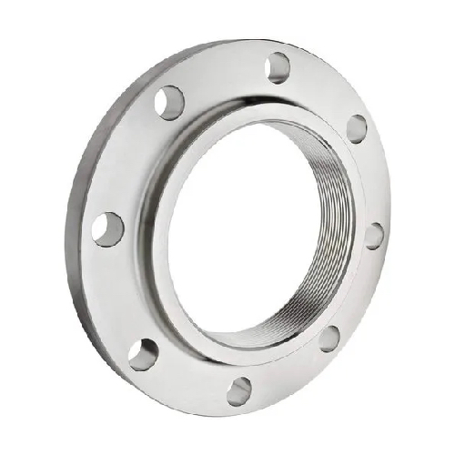 [SS-NB-FLA-100-RF-SCR-P16-SS-304]  DN100 (4" NB) PN16 RF BSPP THREADED FLANGE SS 304