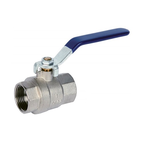 [BRS-VAL-BAL-BSP-10-BLU-2PC]   DN10 (3/8" NB) BSP 2PC (FXF) BRASS BALL VALVE BLUE LEVER