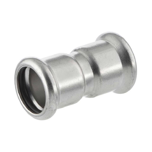 [SS-PRS-COU-42-FKM-316]  42MM PRESSFIT STRAIGHT COUPLING FKM SEALS SS 316