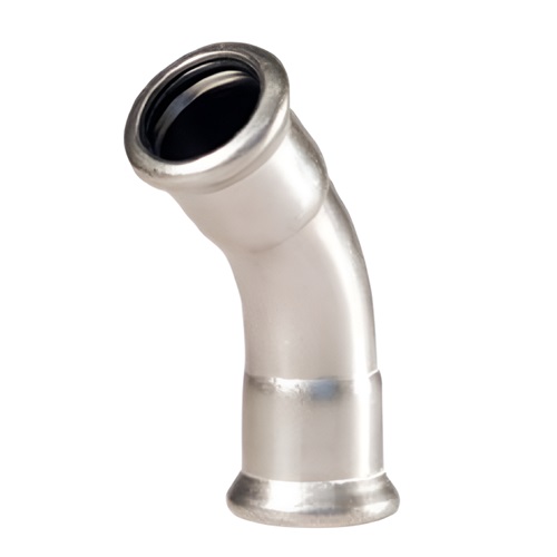 [SS-PRS-ELB-45-15-FKM-316]  15MM PRESSFIT 45° ELBOW FKM SEALS SS 316
