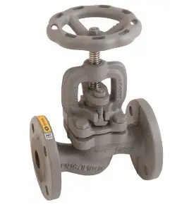 [CI-VAL-GLO-P16-40-HW-GREY] DN40 (1.1/2" NB) PN16 FLANGED CAST IRON GLOBE VALVE MANUAL HANDWHEEL