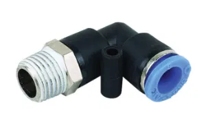 [PF-MSE-8-3] 8mm OD X 1/8" BSPT MALE PLASTIC PUSH FIT ADAPTOR ELBOW 90°