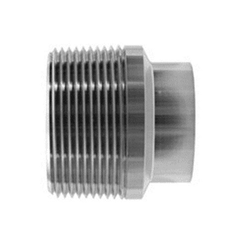 [SS-HYG-MSA-BSPT-80X76.1-316] 3.00" (3" OD) HYG. SPIGOT WELD X DN90 (3" NB) BSPT MALE ADAPTOR SS 316