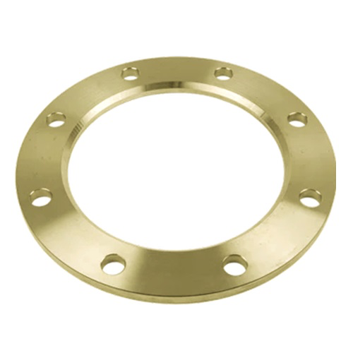 [SS-MET-BRN-P16-80-BZP] DN80 (3" NB) PN16 CHAMF. FF BACKING RING 10mm THK BZP (8 HOLE)
